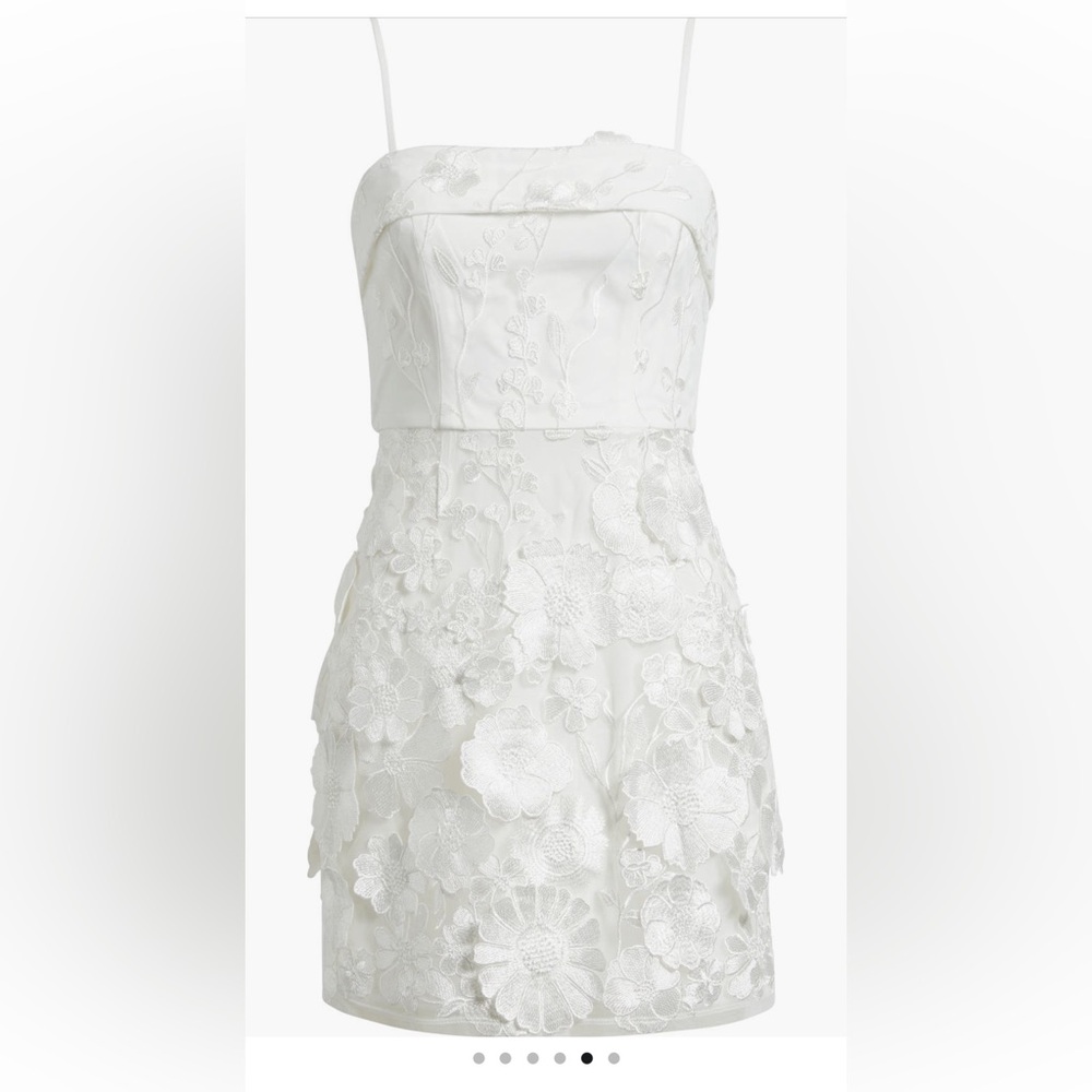City Studio Floral Appliqué Minidress
